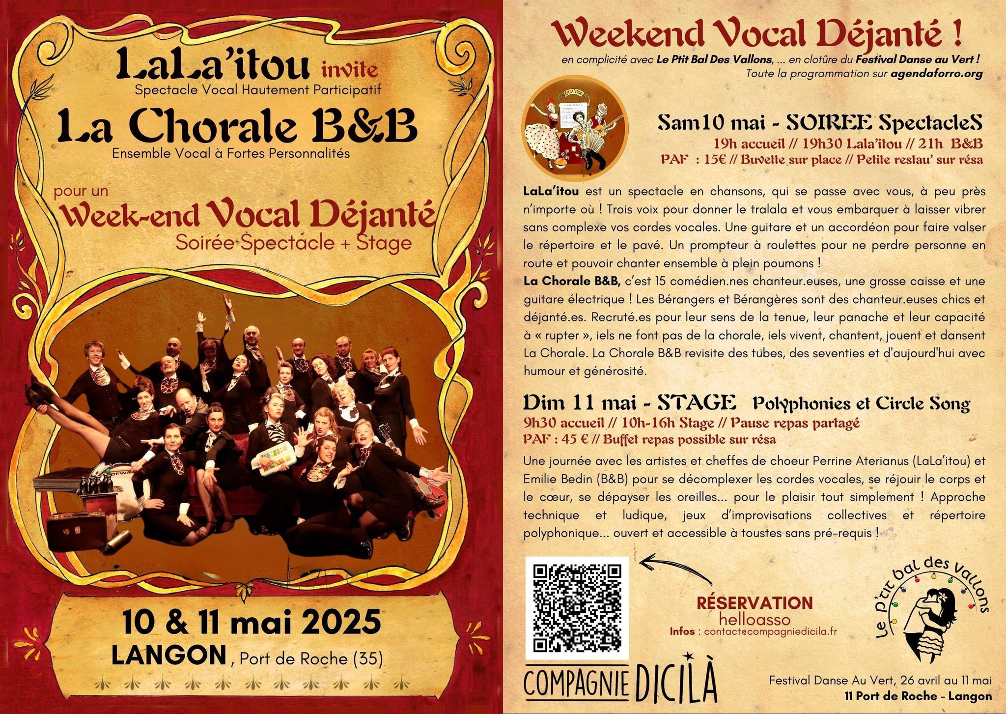 Soirée Vocale déjantée ! Chorale collective et spectacle vocal...