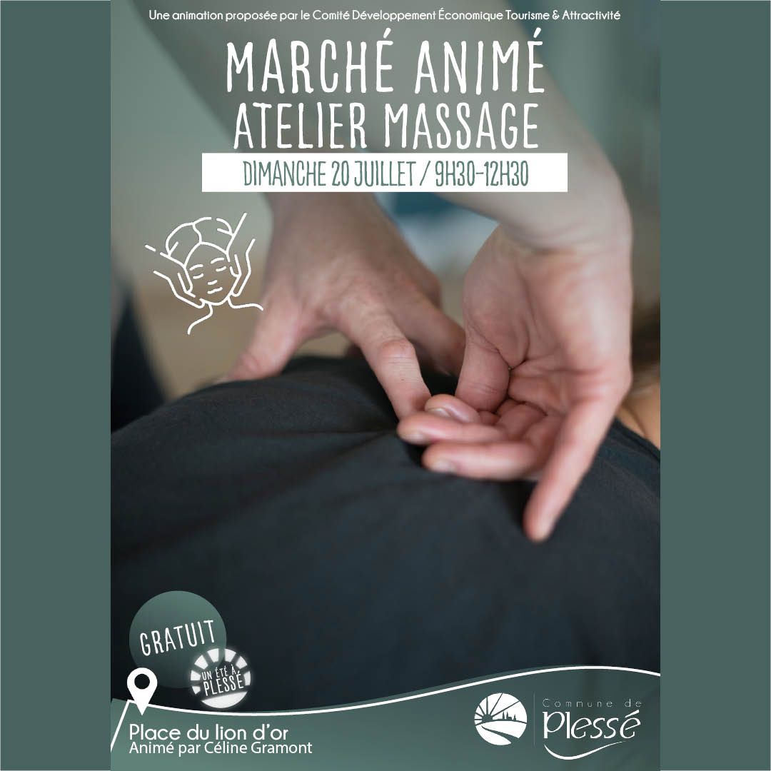 Marché animé: Atelier Massage