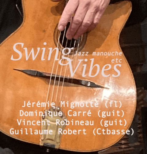 Concert Jazz manouche avec Swing Vibes Quartet