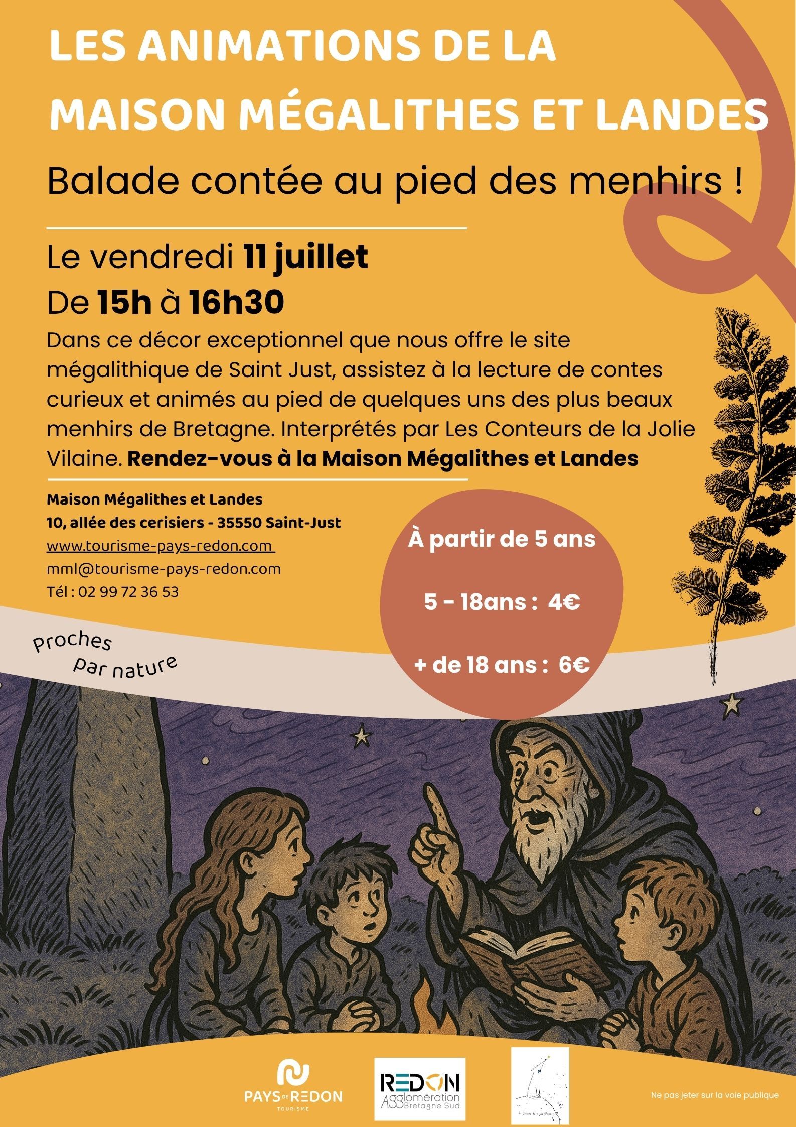 Balade contée au pied des menhirs