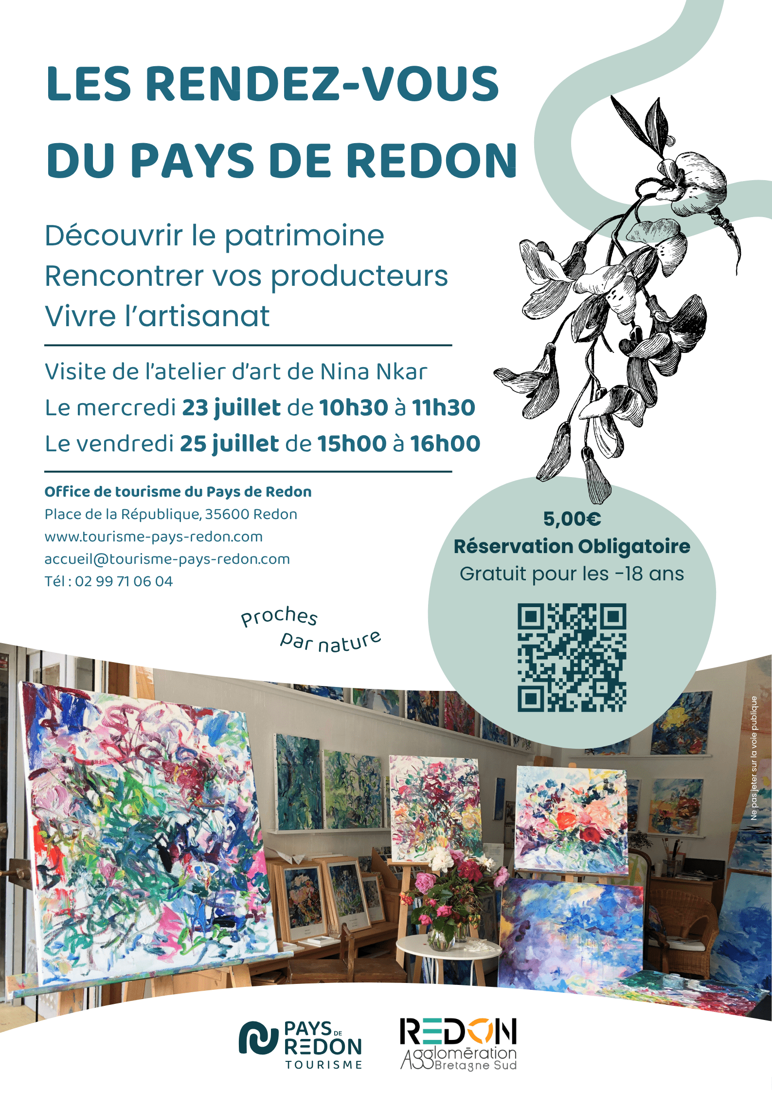 Visite de l'Atelier d'Art de Nina Nkar