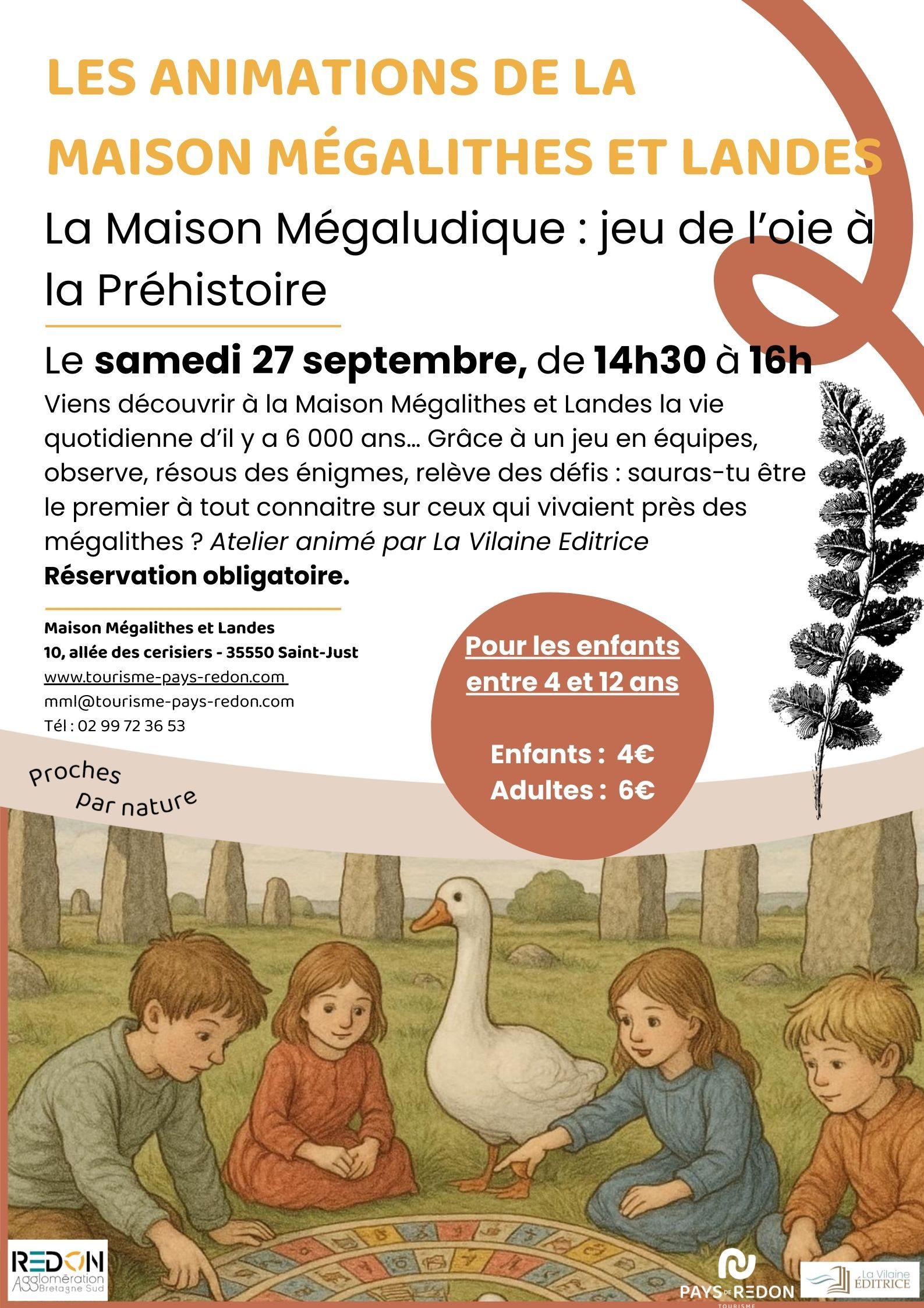 La Maison Mégaludique : jeu de l'oie à la Préhistoire