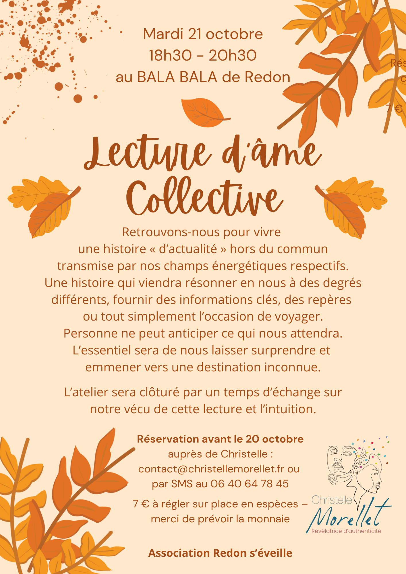 Association Redon s'éveille "Lecture d''äme" collective" animée par Christelle Morellet