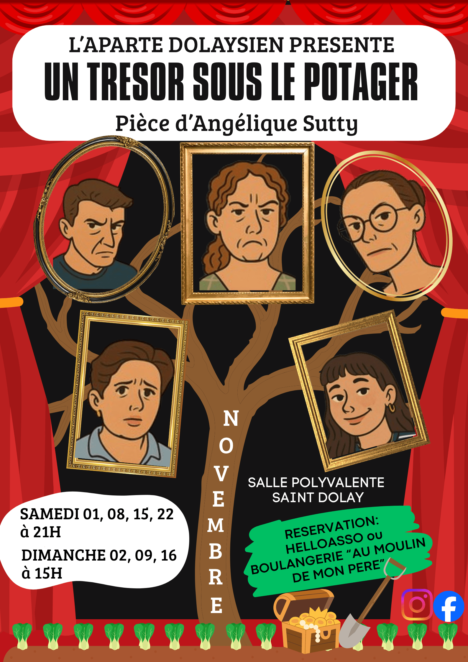 Théâtre : un  trésor sous le potager