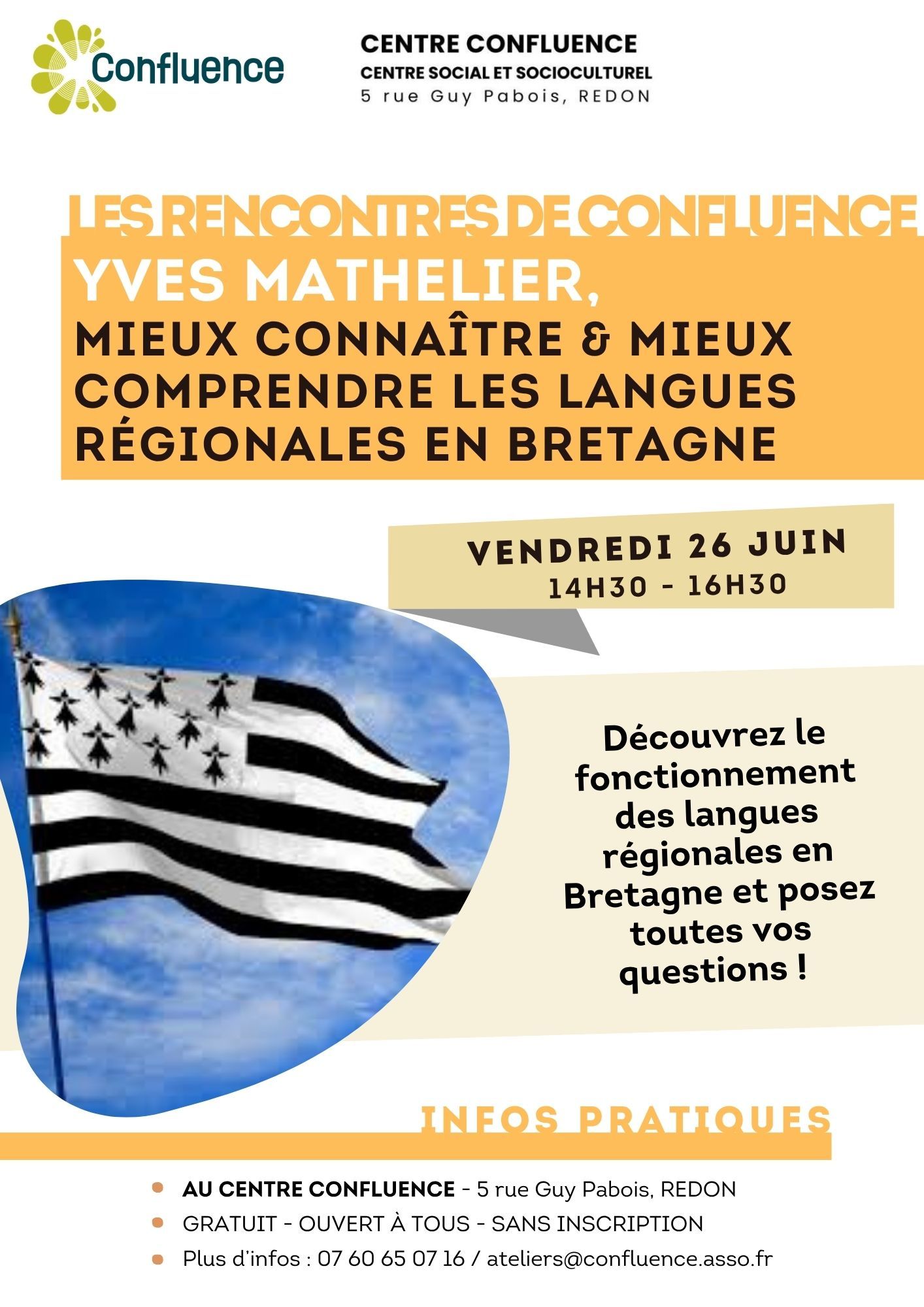 LES RENCONTRES DE CONFLUENCE - Mieux connaître & mieux comprendre les langues régionales en Bretagne