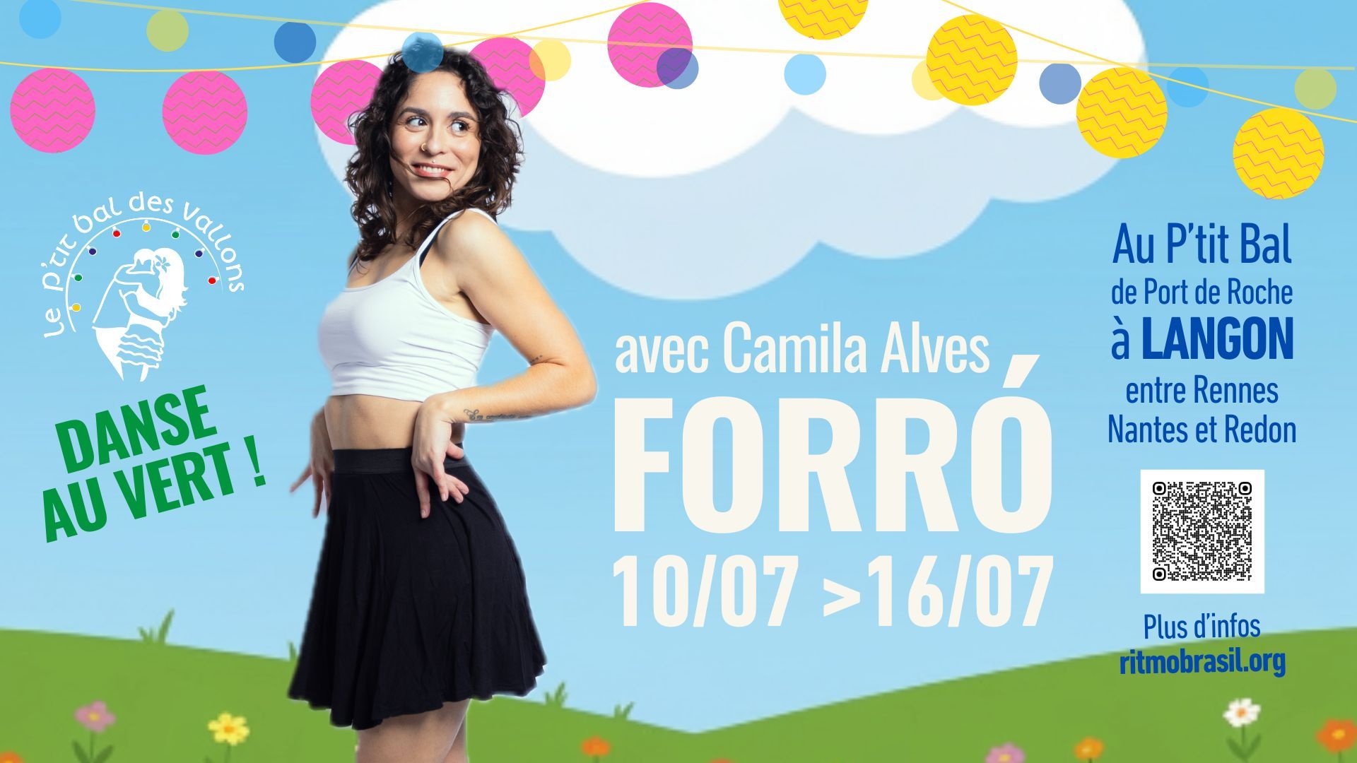 7 jours de Stages et Bal-Concert Danse FORRO avec Camila Alves