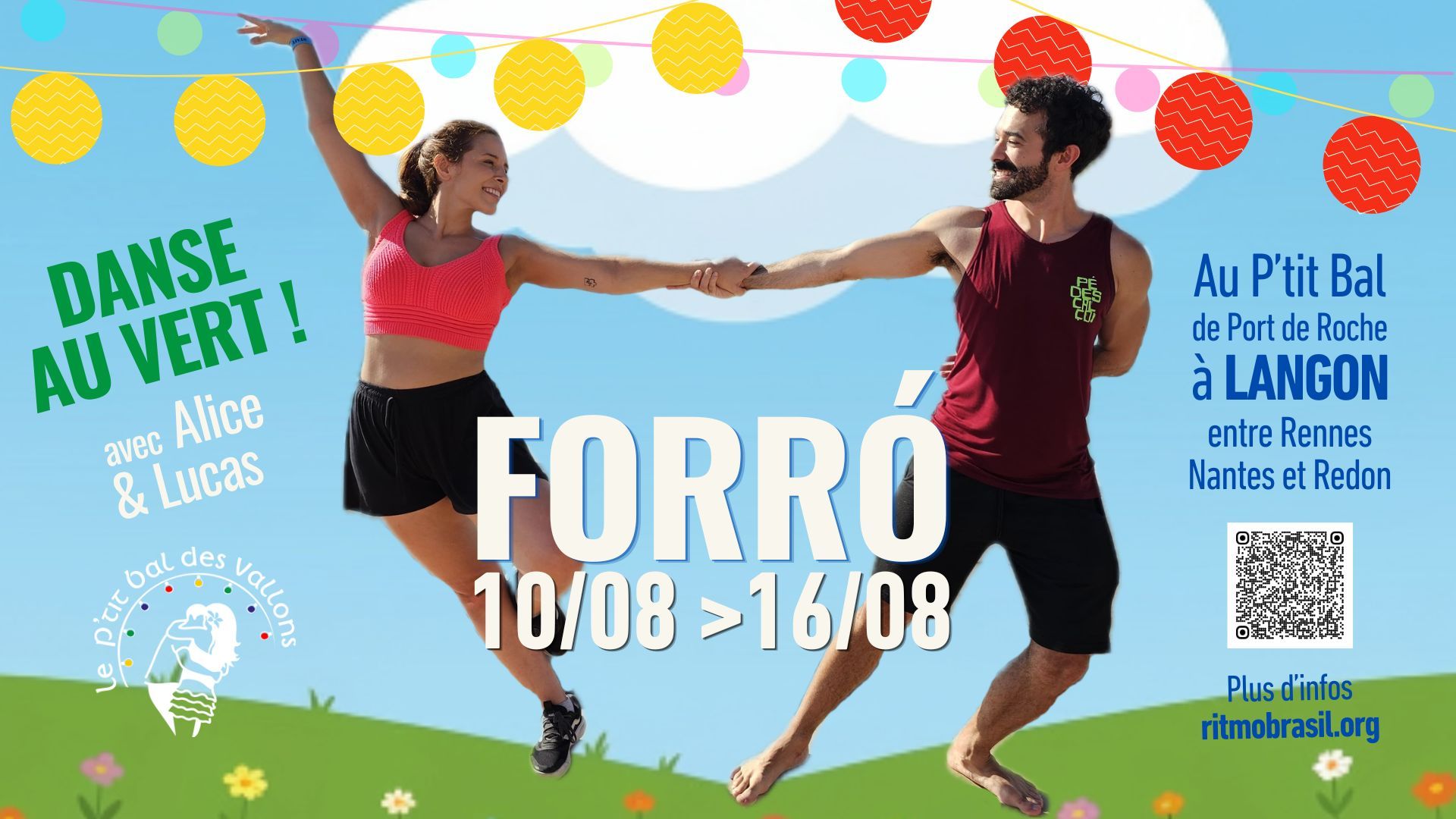 7 jours de Stages et Bal-Concert Danse FORRO avec Alice & Lucas (Brésil)