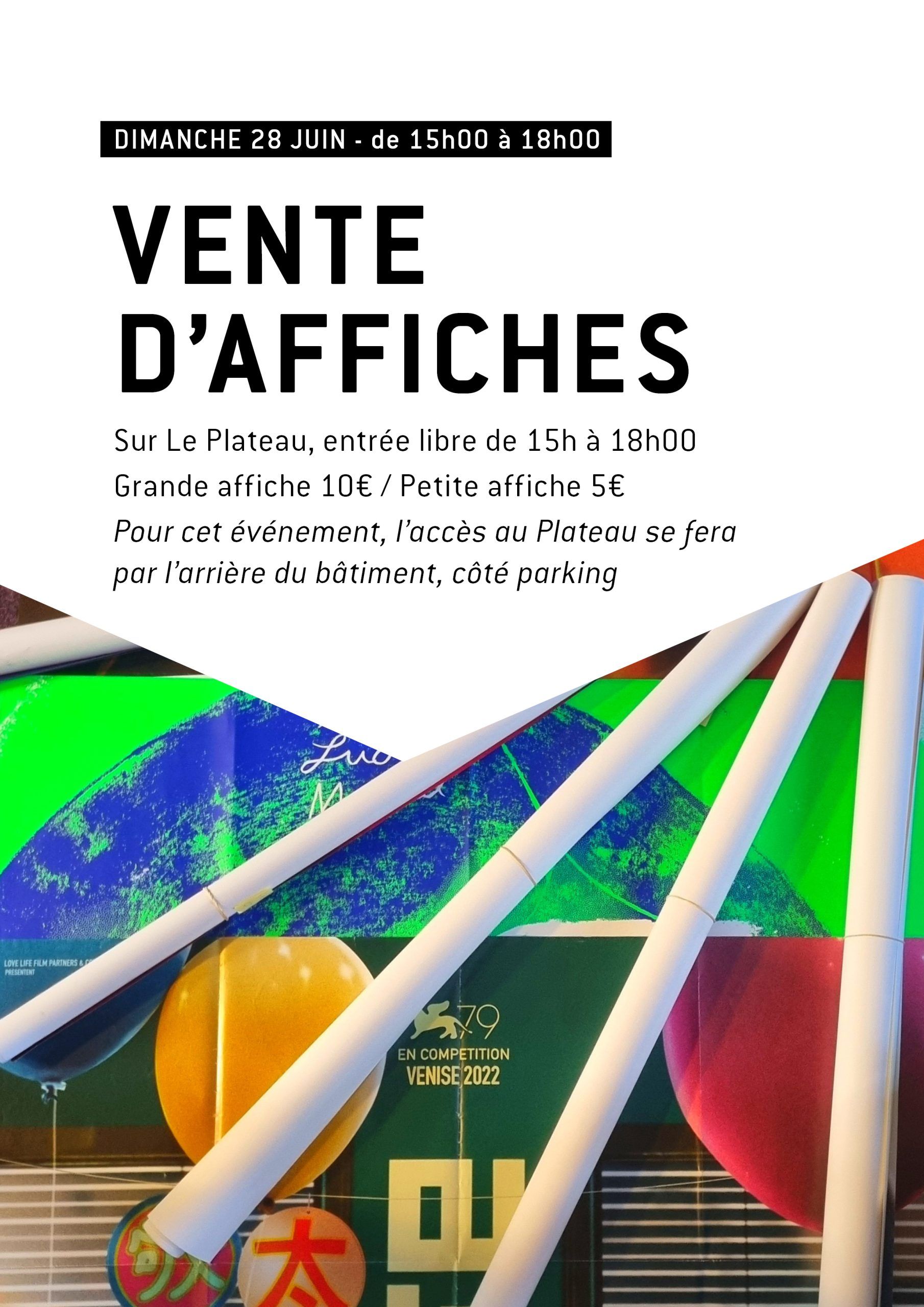Grande vente d'affiches de cinéma