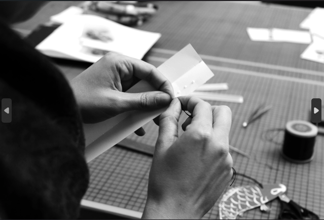Visite d'un atelier de reliure