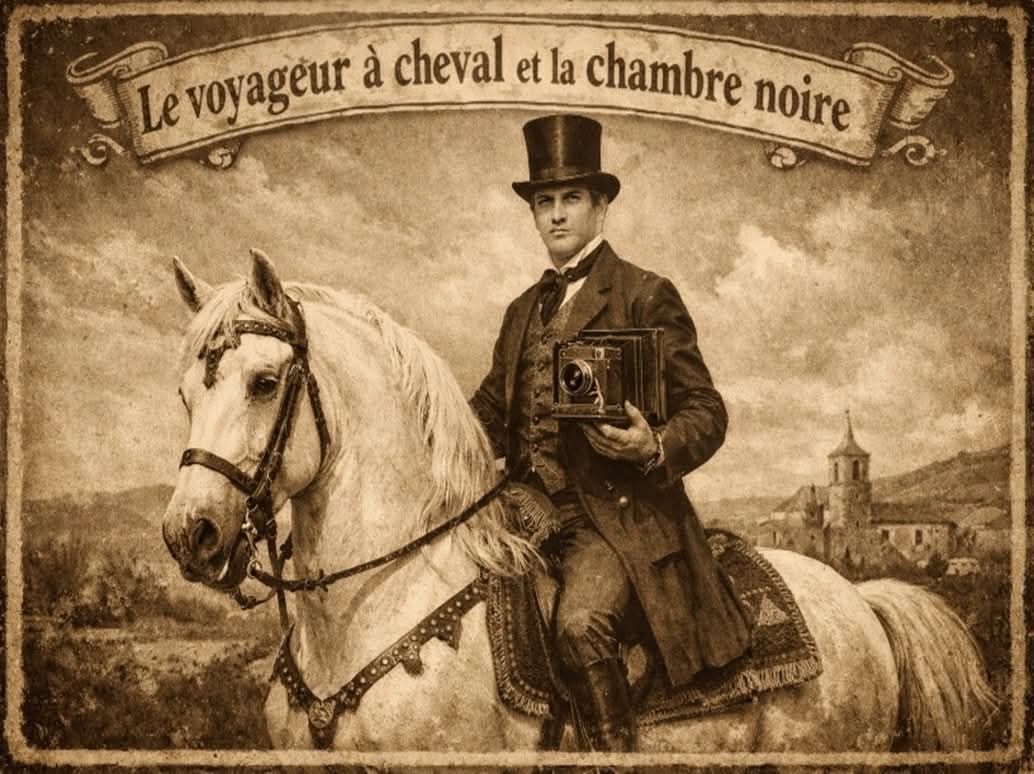 Le voyageur à cheval et la chambre noire