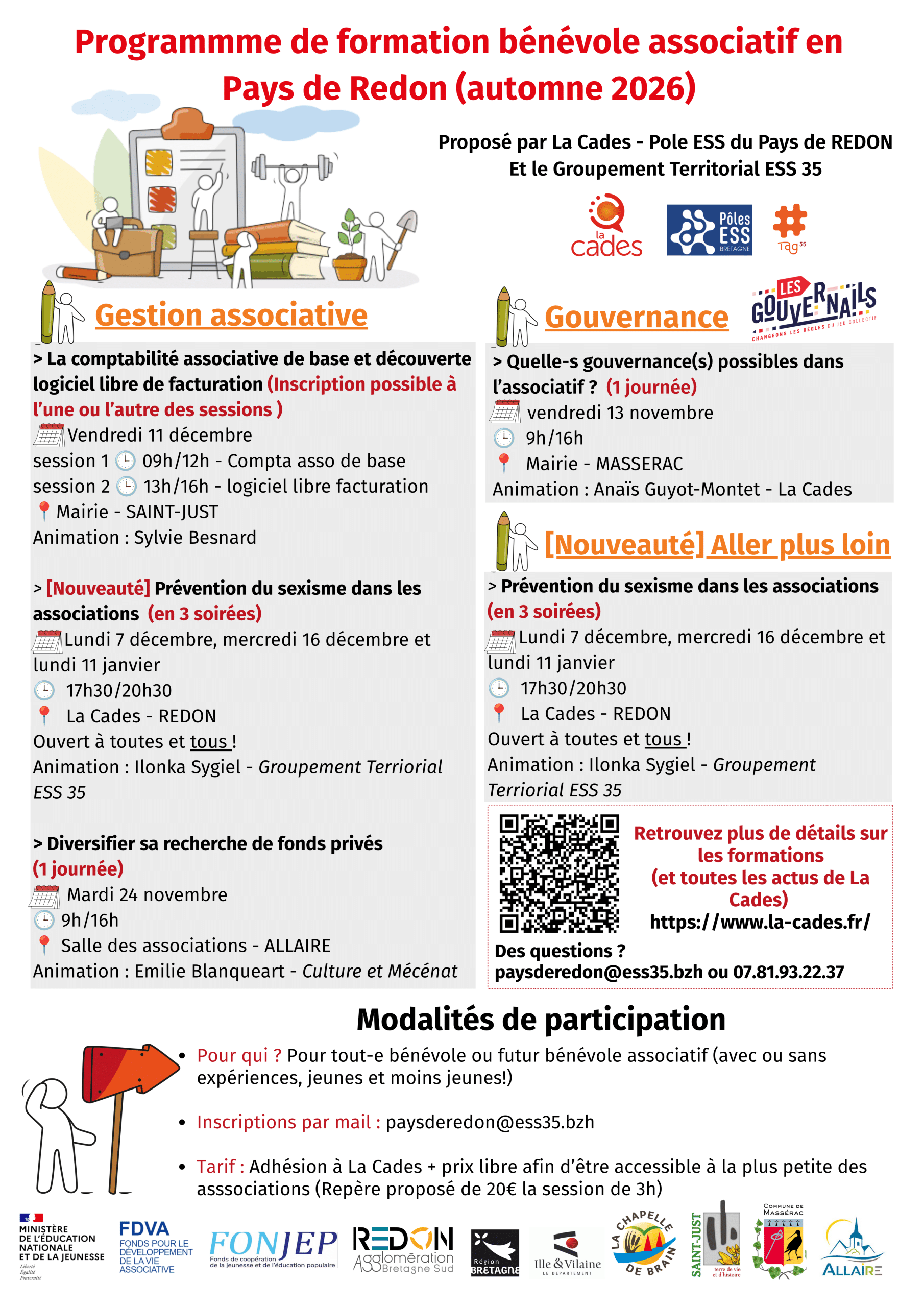 Programme formation bénévoles - Automne 2026