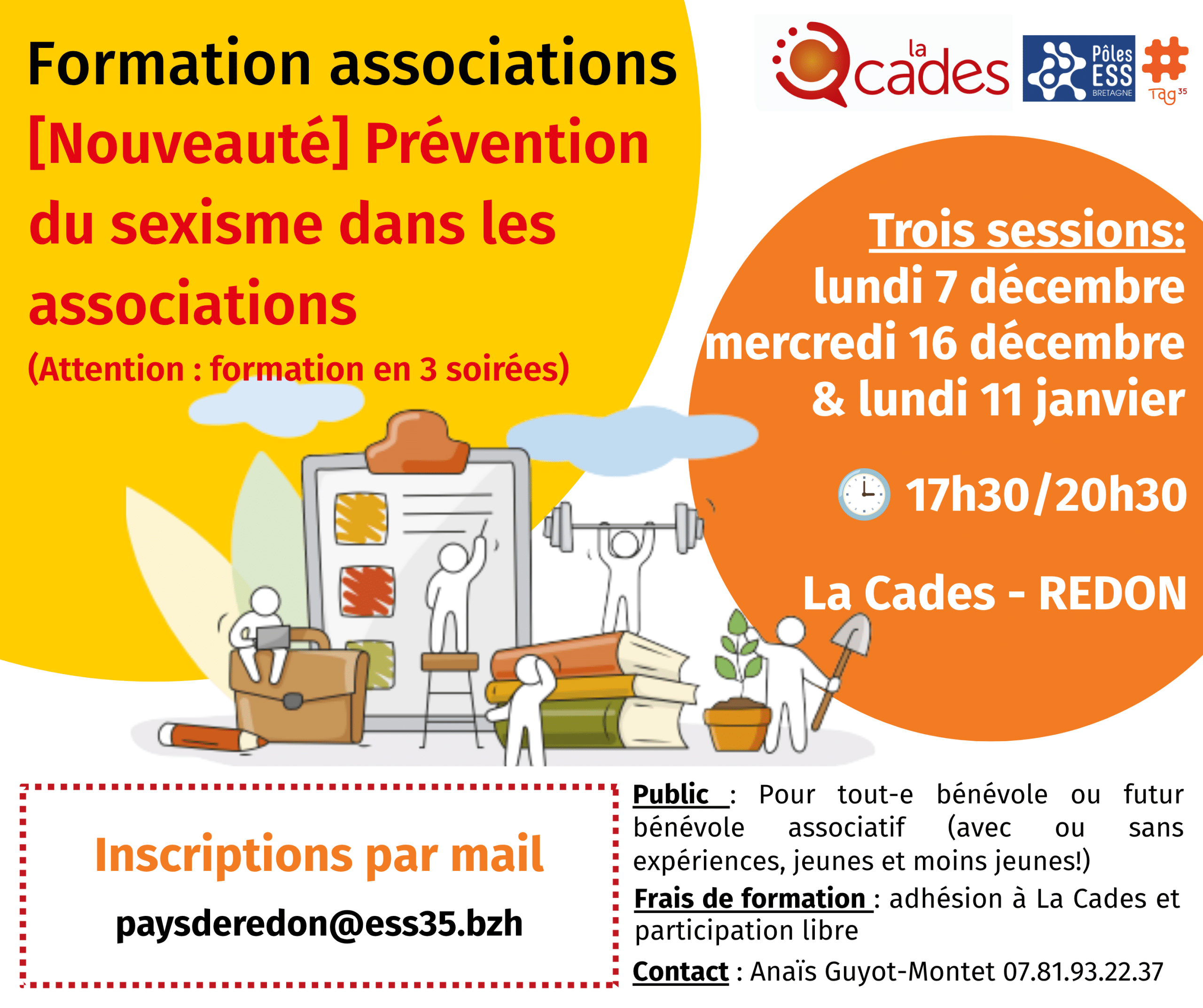 Formation bénévoles : Prévention du sexisme en asso