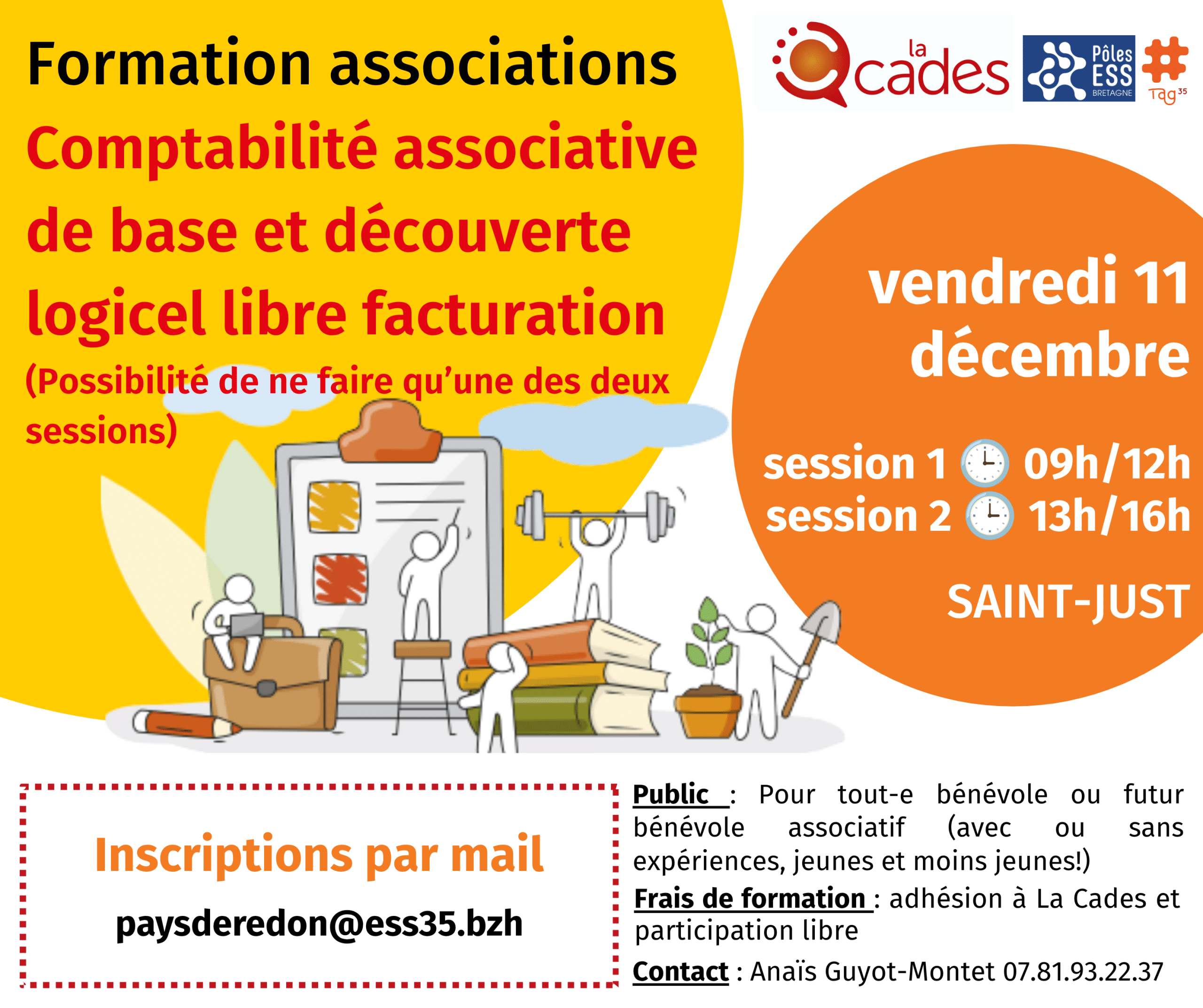 Formation bénévoles : compta asso et facturation