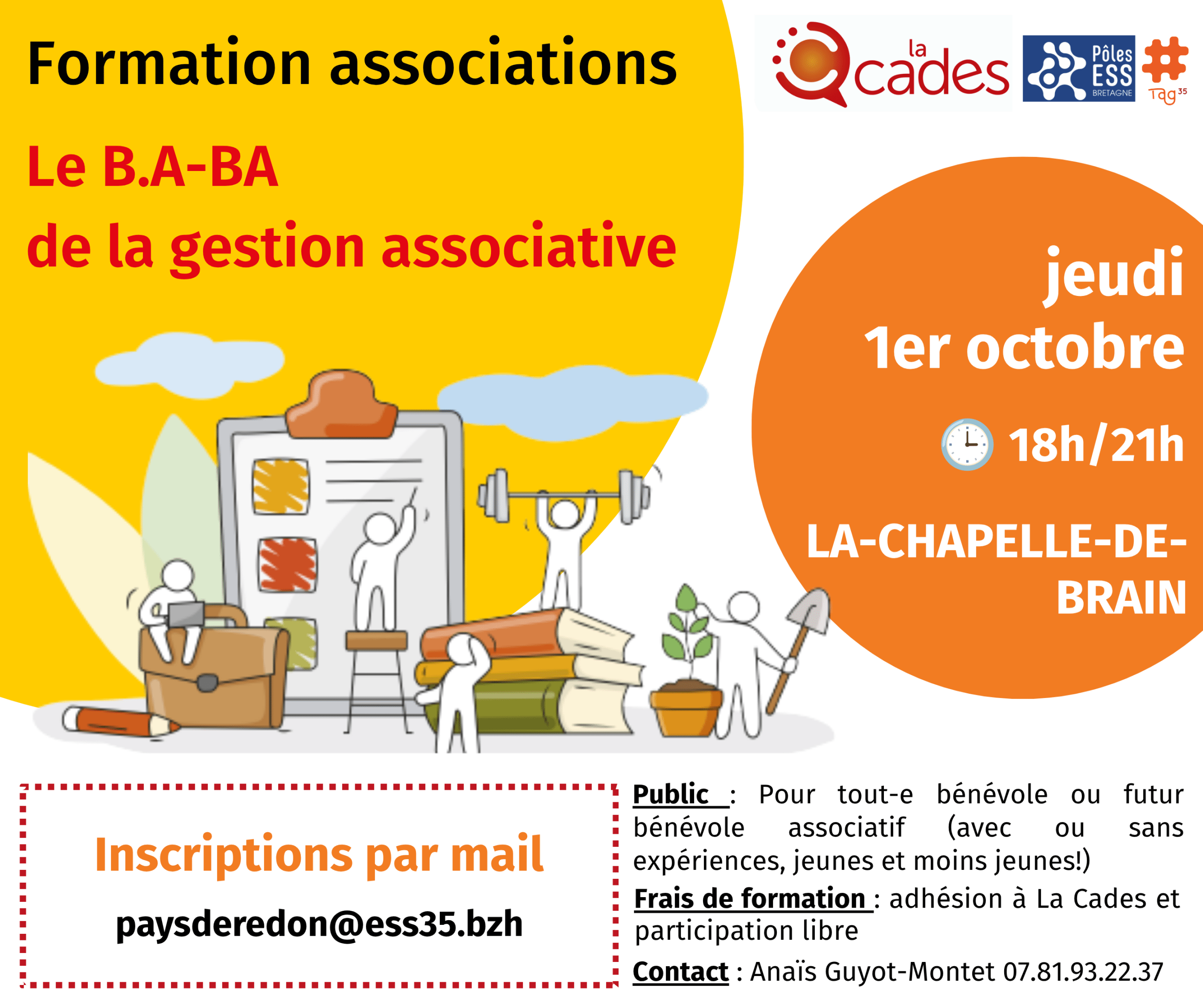 [Formation bénévole] B.A-BA gestion asso