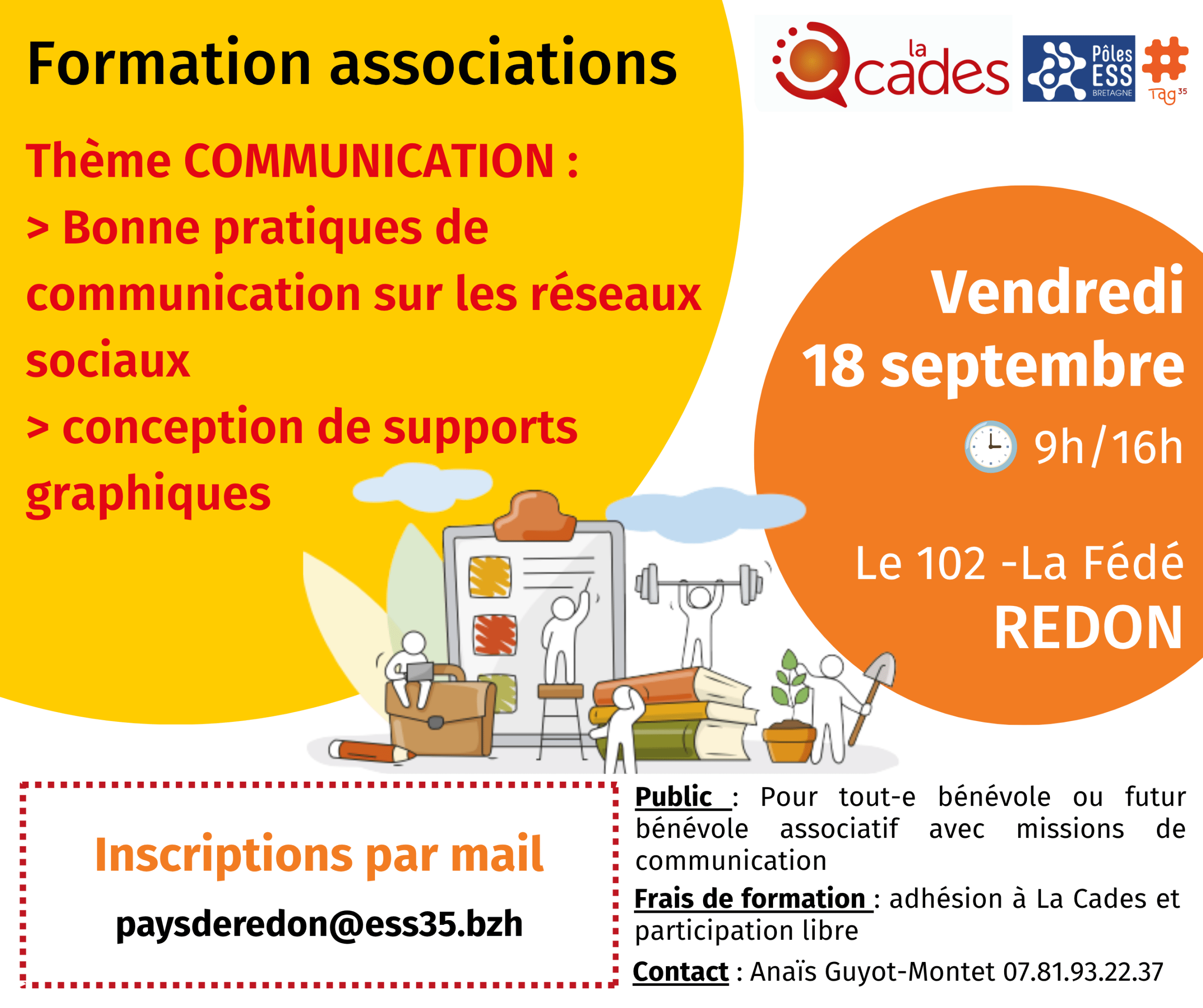 [Formation bénévoles] communication réseaux sociaux et supports graphiques