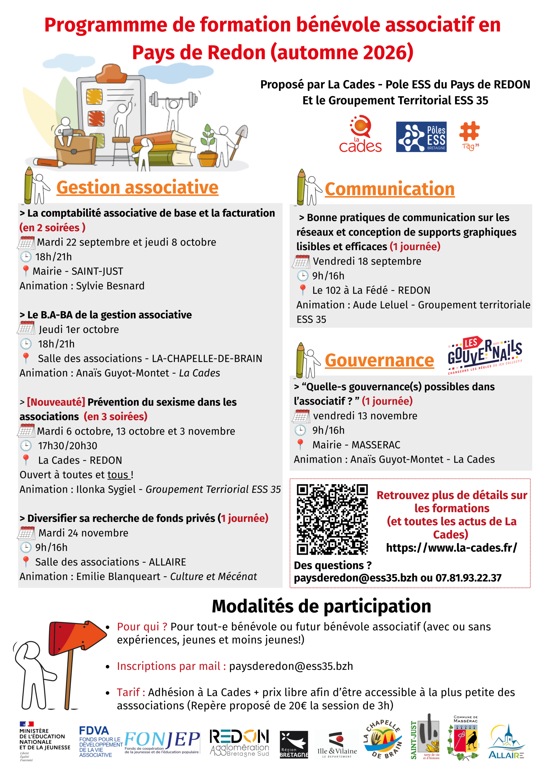 Programme formation bénévoles - Automne 2026