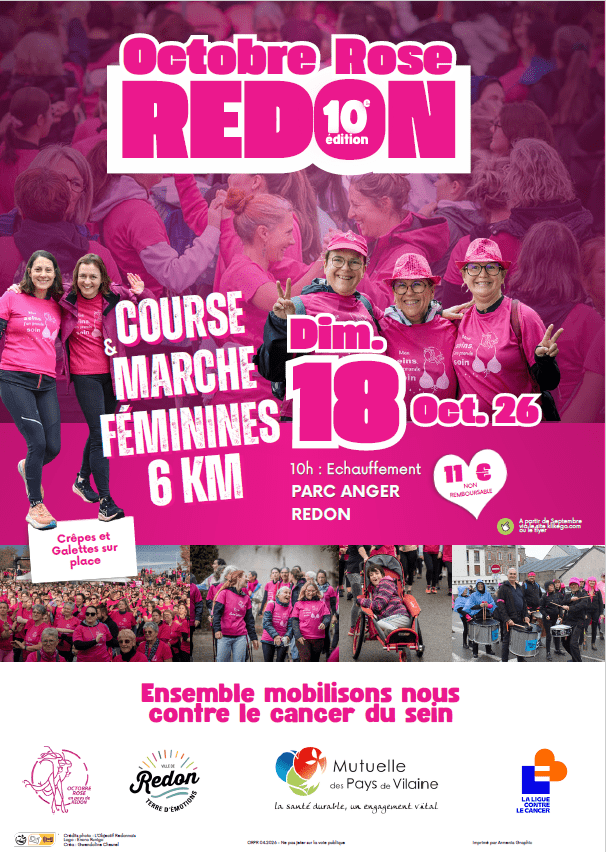 Course/marche féminines Octobre Rose