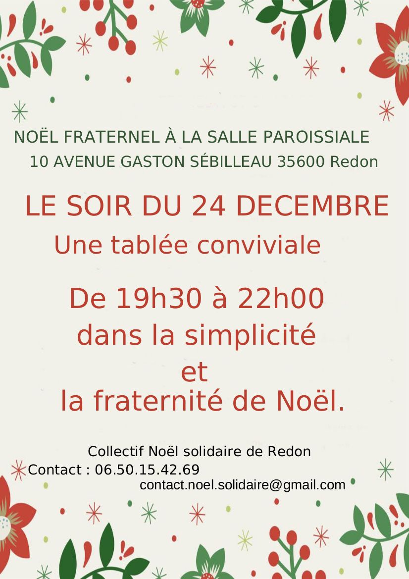 Préparation du noël solidaire de Redon