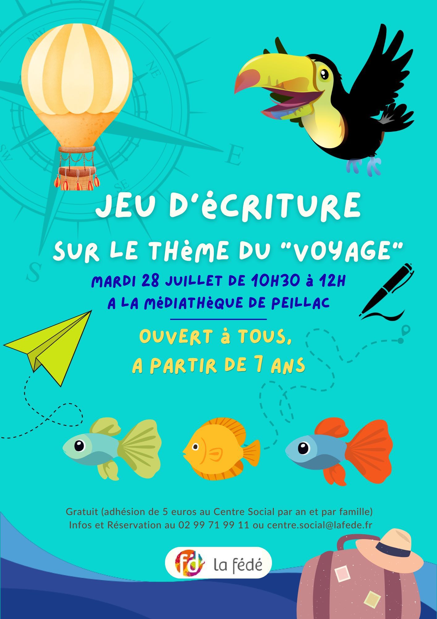 Jeu d'écriture sur le thème du voyage