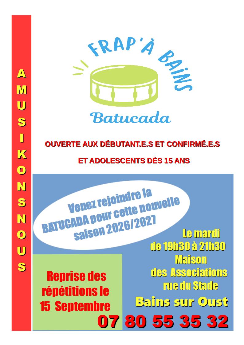 Reprise Batucada Frap' À Bains