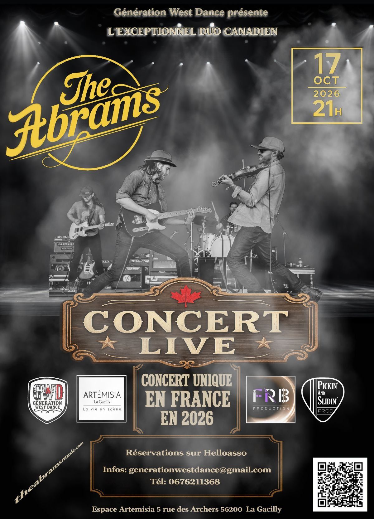Concert " THE ABRAMS" duo canadien