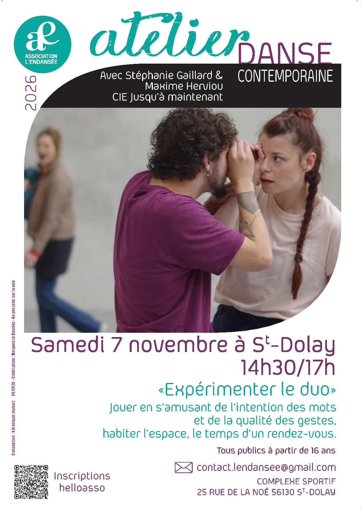 Atelier de Danse Contemporaine : expérimenter le duo
