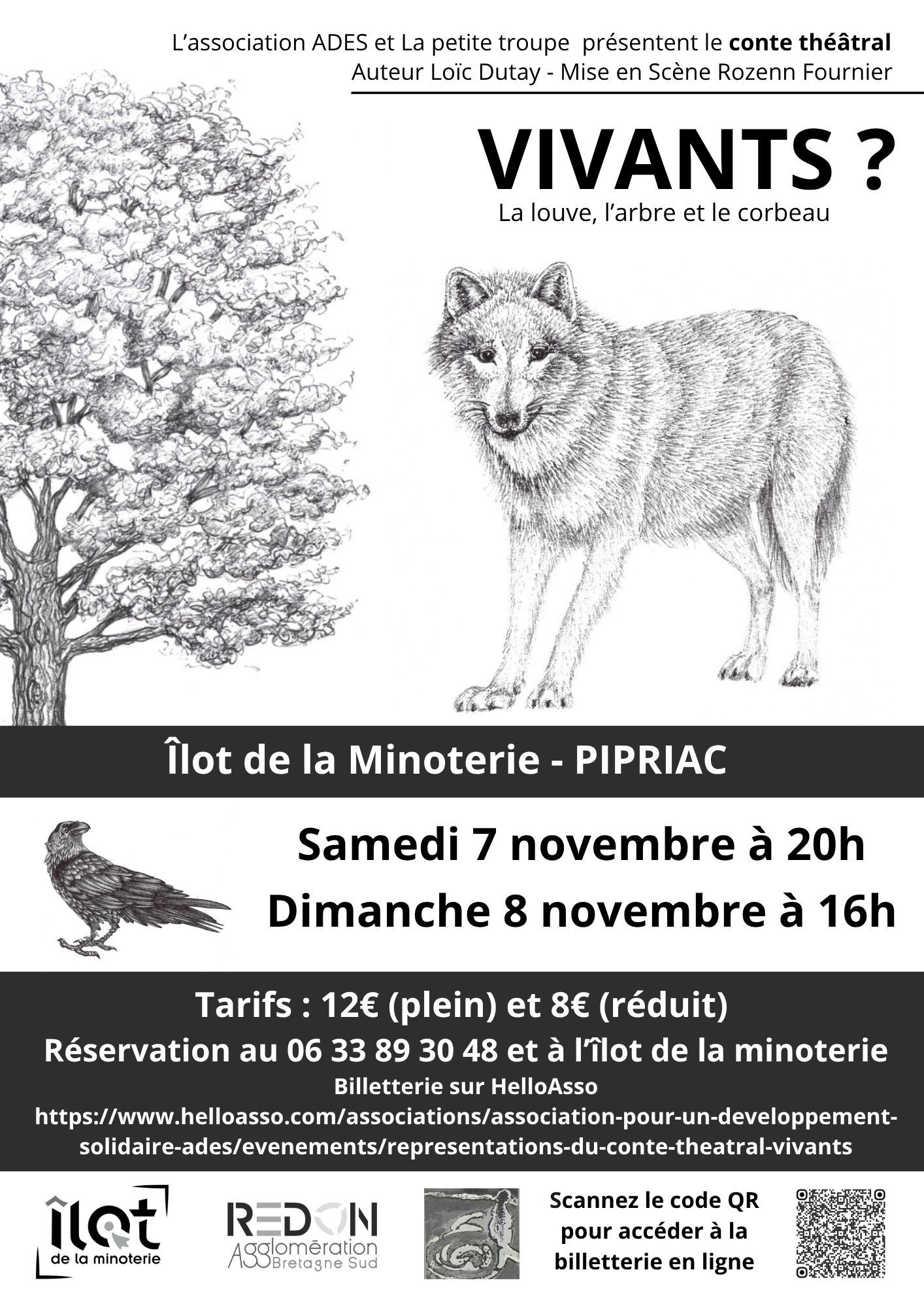 Vivants ? La louve, l'arbre et le corbeau