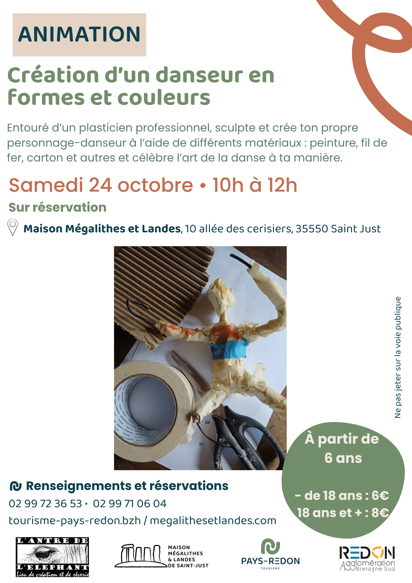 Création d’un danseur en formes et couleurs