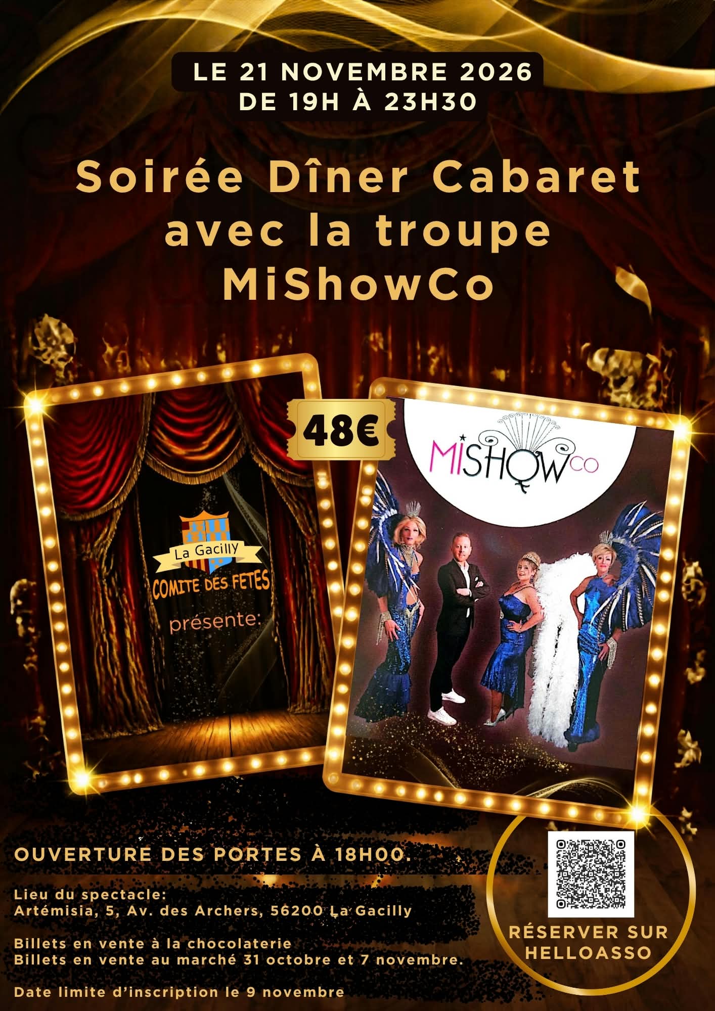 Soirée cabaret avec repas