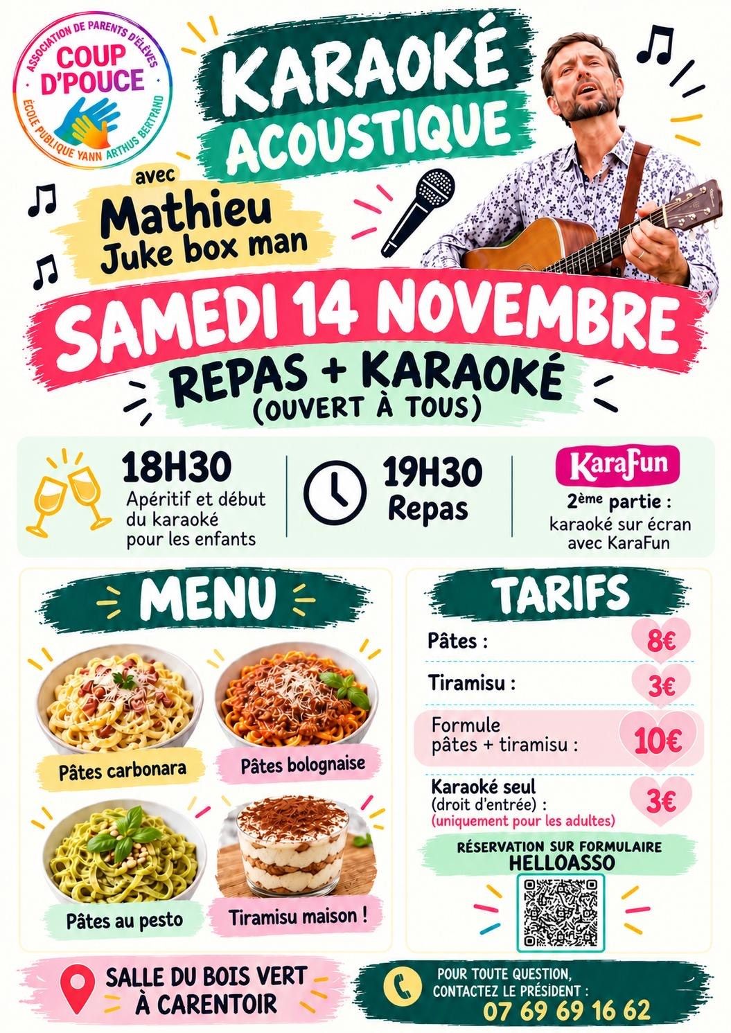 REPAS + KARAOKE