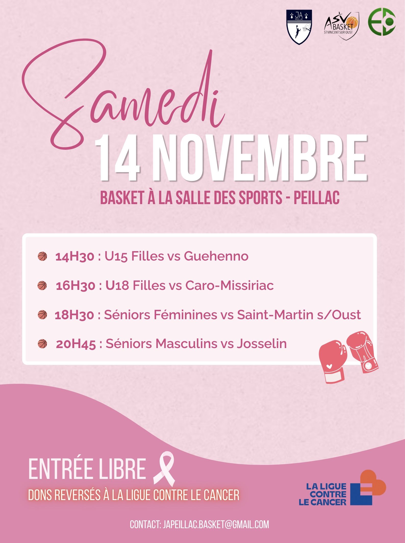 Basket contre le cancer